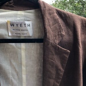 Brown Linen Blazer Wyeth by Todd Magill